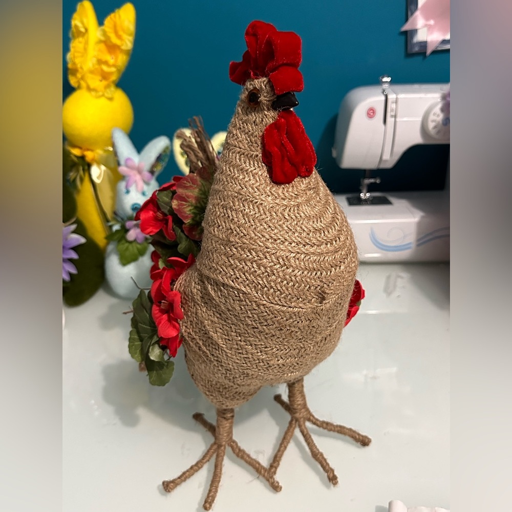 DIY Chicken Crafted centerpiece
